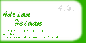 adrian heiman business card